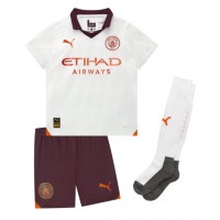 Echipament fotbal Manchester City Josko Gvardiol #24 Tricou Deplasare 2023-24 pentru copii maneca scurta (+ Pantaloni scurti)
